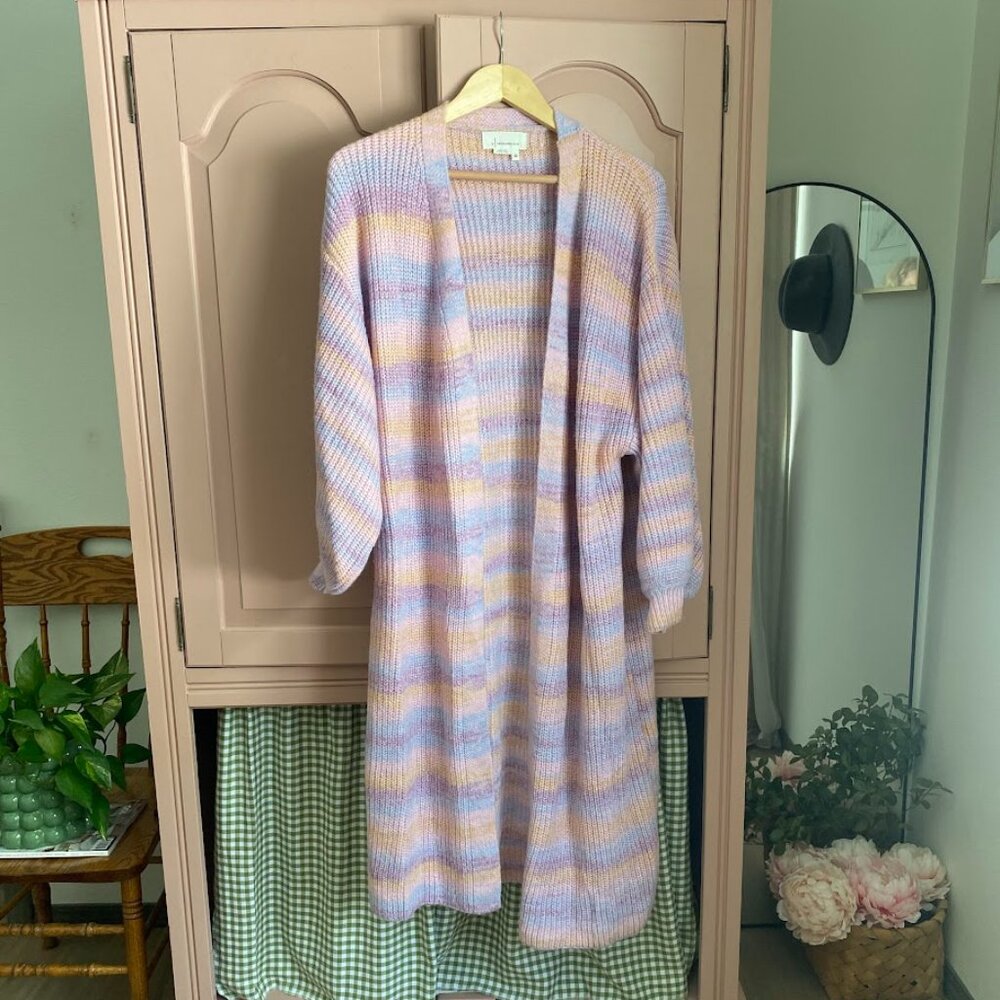 Anthropologie Long Open Cardigan